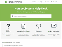 Tablet Screenshot of help.hotspotsystem.com